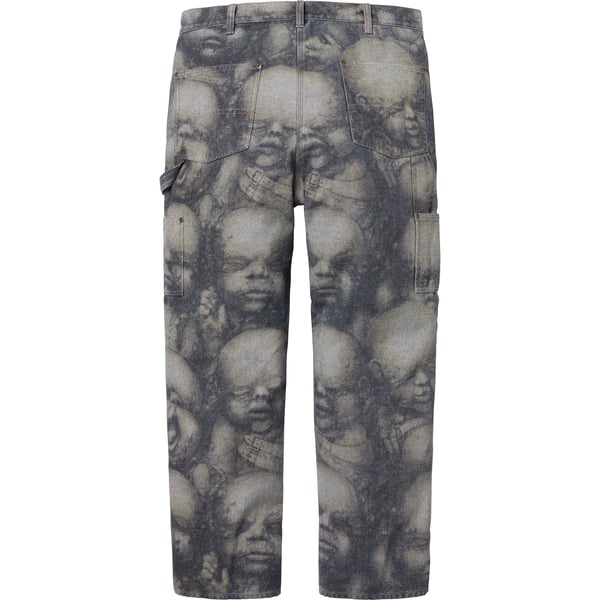 Supreme H.R. Giger Double Knee Jean - Reverse Indigo (front)