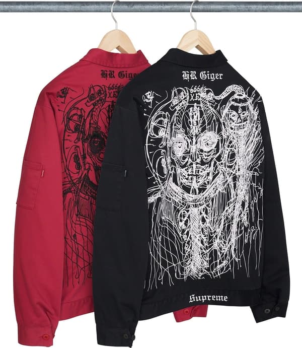 Supreme H.R. Giger Embroidered Work Jacket - Product Image