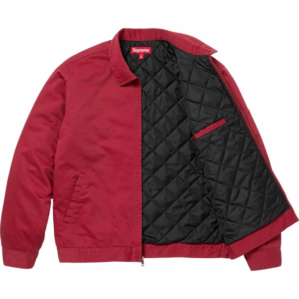 Supreme H.R. Giger Embroidered Work Jacket - Red (front)