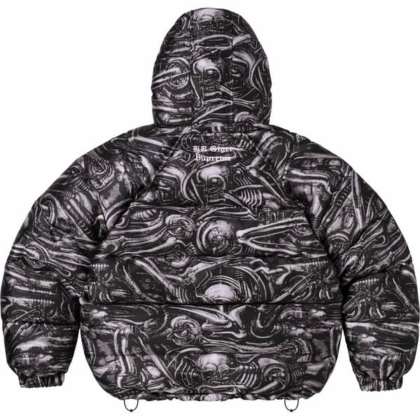 Supreme H.R. Giger Jacquard Down Puffer Jacket - Black (front)