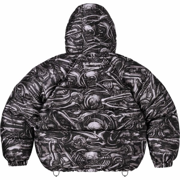 Supreme H.R. Giger Jacquard Down Puffer Jacket - Black (front)