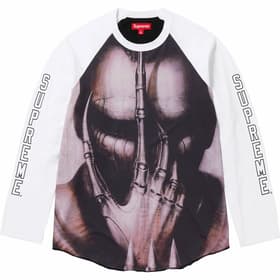Supreme H.R. Giger Raglan L/S Top White