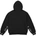Supreme IDGAF Zip Up Hooded Sweatshirt - Black (front)