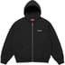 Supreme IDGAF Zip Up Hooded Sweatshirt - Black (front)