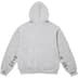 Supreme IDGAF Zip Up Hooded Sweatshirt - Heather Grey (front)