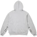 Supreme IDGAF Zip Up Hooded Sweatshirt - Heather Grey (front)