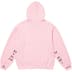 Supreme IDGAF Zip Up Hooded Sweatshirt - Light Pink (front)