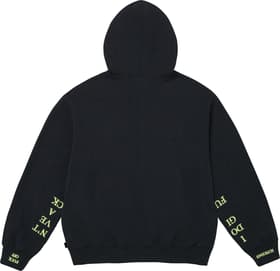 Supreme IDGAF Zip Up Hooded Sweatshirt Navy