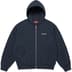 Supreme IDGAF Zip Up Hooded Sweatshirt - Navy (front)