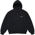 Supreme IDGAF Zip Up Hooded Sweatshirt - Navy (front)