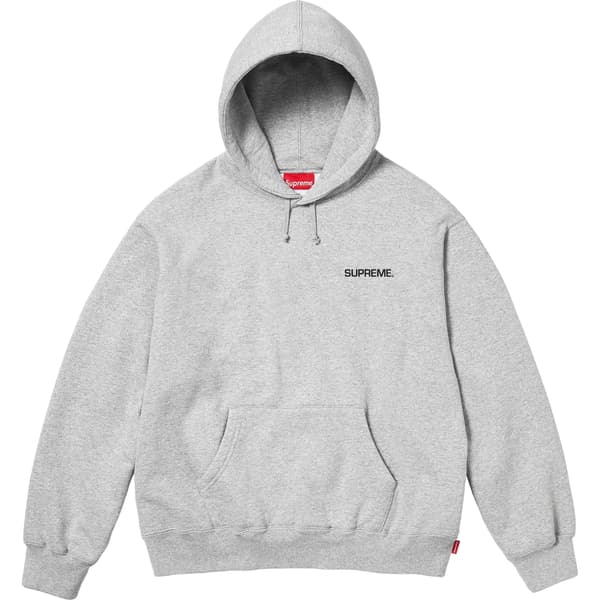 Supreme Immortal Hooded Sweatshirt - Heather Grey (front)
