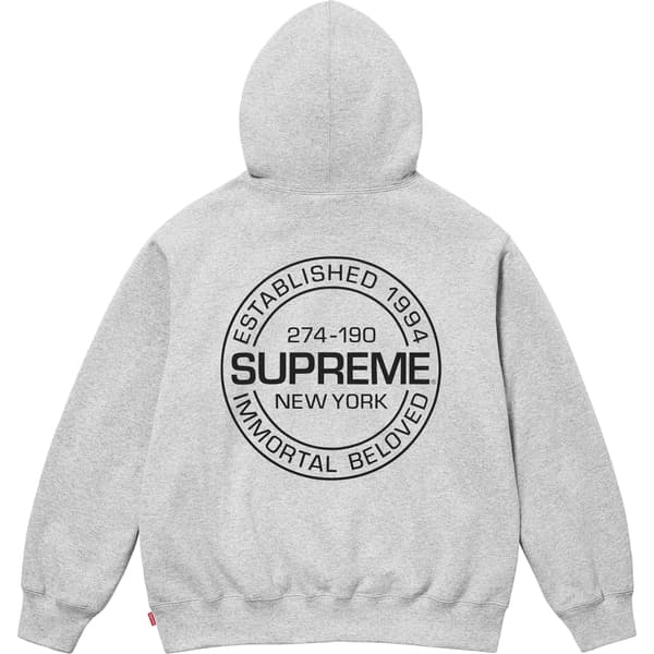 Supreme Immortal Hooded Sweatshirt - Heather Grey (front)