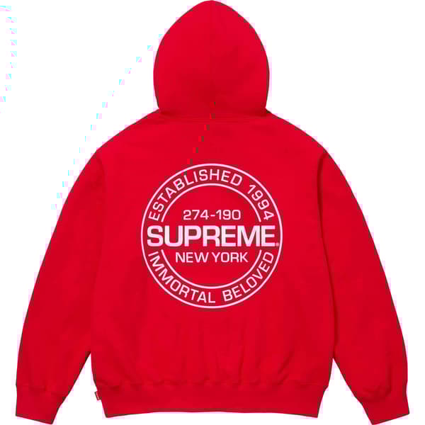 Supreme Immortal Hooded Sweatshirt - Red (front)