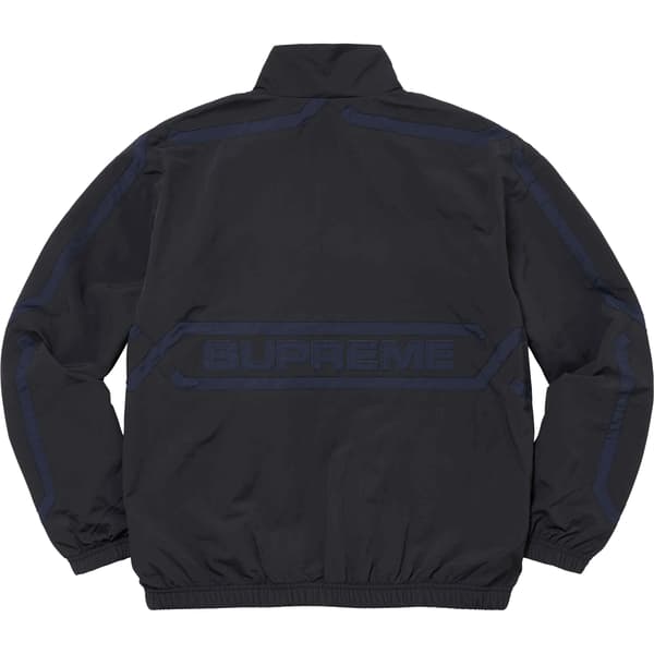 Supreme Inset Link Track Jacket - Black (front)