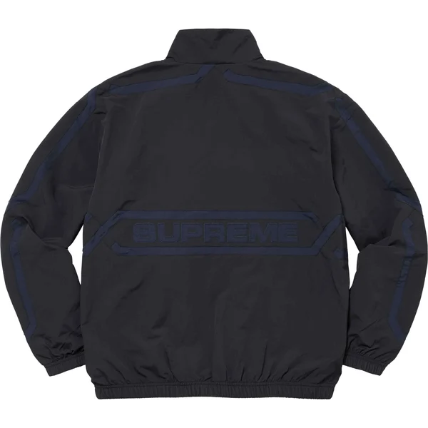 Supreme Inset Link Track Jacket - Black (front)