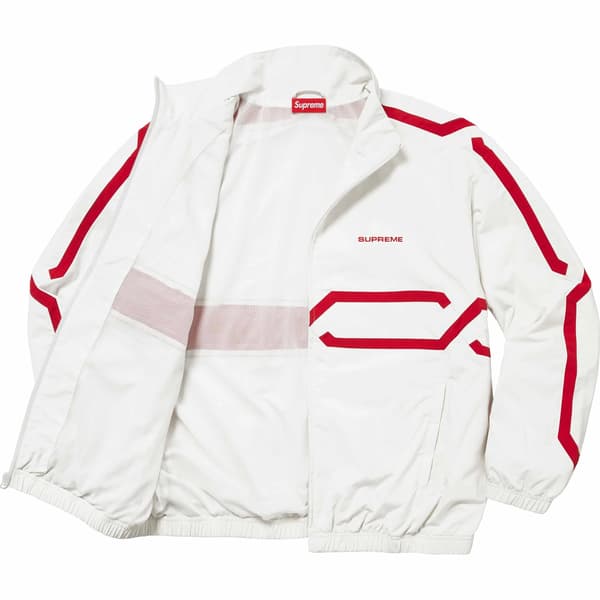 Supreme Inset Link Track Jacket - Light Grey (front)