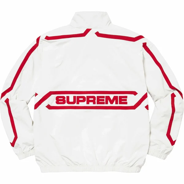 Supreme Inset Link Track Jacket - Light Grey (front)