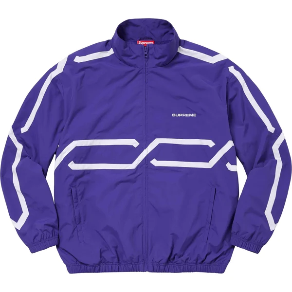 Supreme Inset Link Track Jacket - Purple (front)