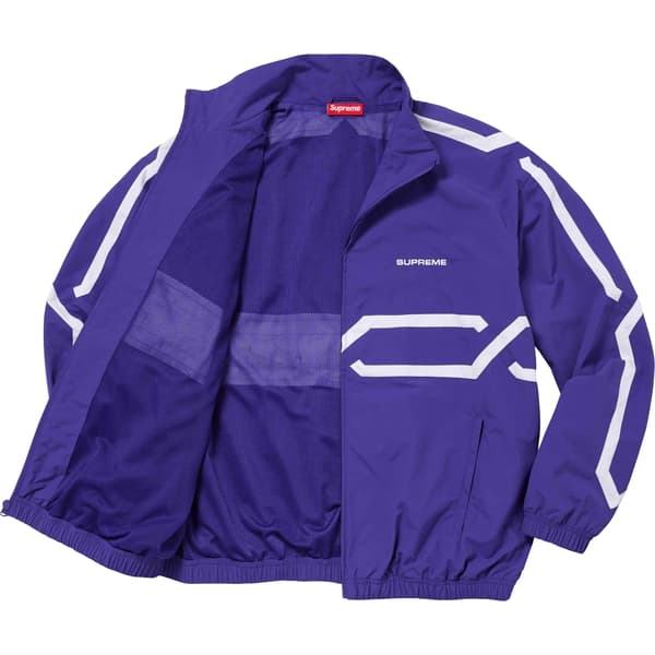 Supreme Inset Link Track Jacket - Purple (front)