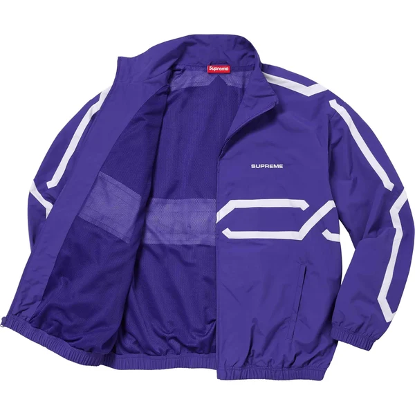 Supreme Inset Link Track Jacket - Purple (front)