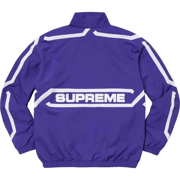 Supreme Inset Link Track Jacket - Purple (front)