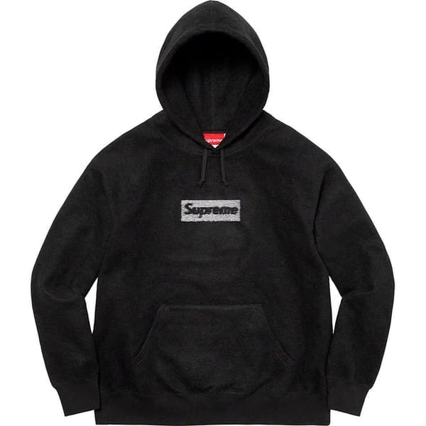 Supreme Inside Out Box Logo Hooded Sweatshirt - Black (front)