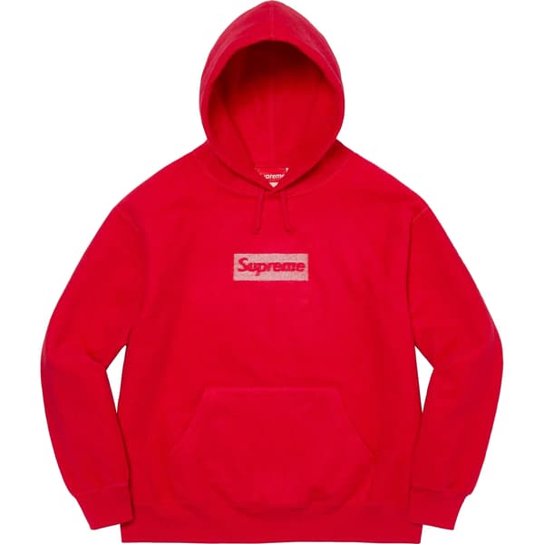 Supreme Inside Out Box Logo Hooded Sweatshirt - Red (front)