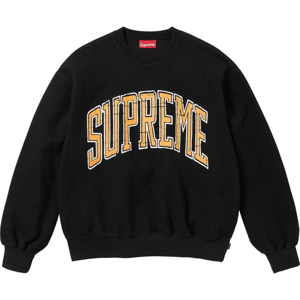 Supreme Inside Out Crewneck - Black (front)