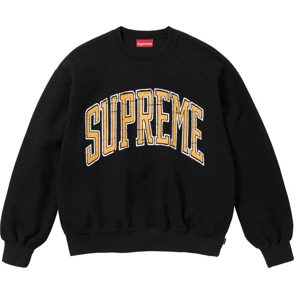 Supreme Inside Out Crewneck - Black (front)