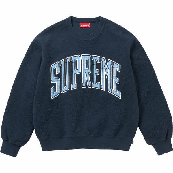 Supreme Inside Out Crewneck - Navy (front)