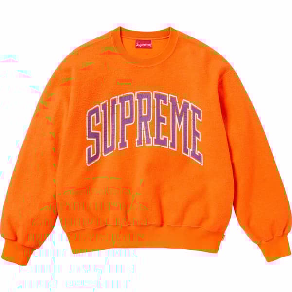 Supreme Inside Out Crewneck - Orange (front)