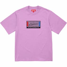 Supreme Intarsia Label S/S Top Purple