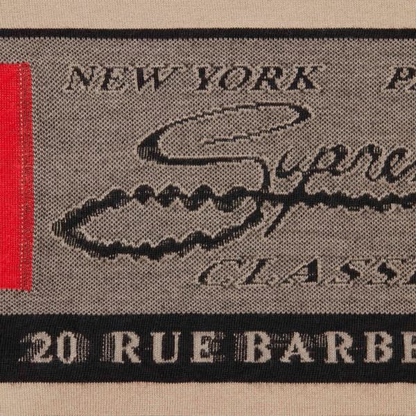 Supreme Intarsia Label S/S Top - Tan (front)