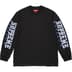 Supreme Intarsia Sleeve L/S Top - Black (front)