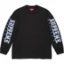 Supreme Intarsia Sleeve L/S Top - Black (front)