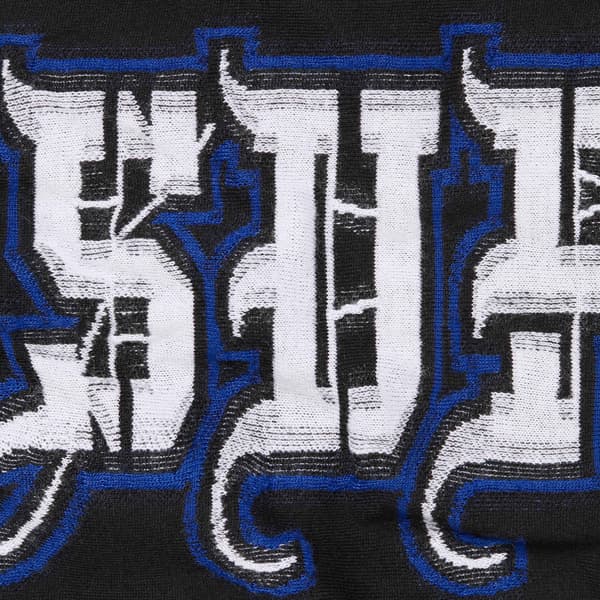 Supreme Intarsia Sleeve L/S Top - Black (front)