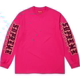 Supreme Intarsia Sleeve L/S Top Fuchsia