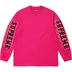 Supreme Intarsia Sleeve L/S Top - Fuchsia (front)
