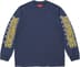 Supreme Intarsia Sleeve L/S Top - Navy (front)