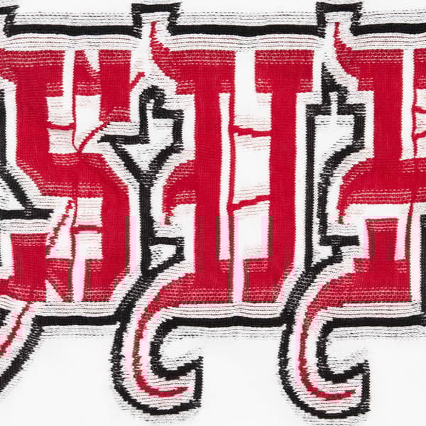 Supreme Intarsia Sleeve L/S Top - White (front)