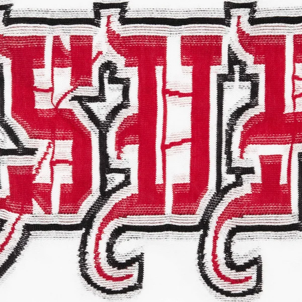 Supreme Intarsia Sleeve L/S Top - White (front)