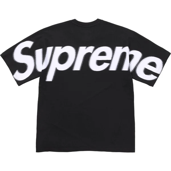 Supreme Intarsia S/S Top - Black (front)