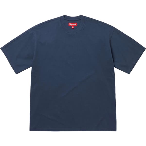 Supreme Intarsia S/S Top - Navy (front)