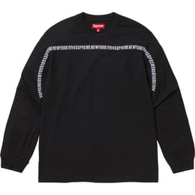Supreme Intarsia Stripe L/S Top Black
