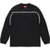 Supreme Intarsia Stripe L/S Top - Black (front)