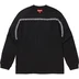 Supreme Intarsia Stripe L/S Top - Black (front)