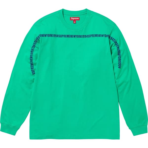 Supreme Intarsia Stripe L/S Top - Green (front)