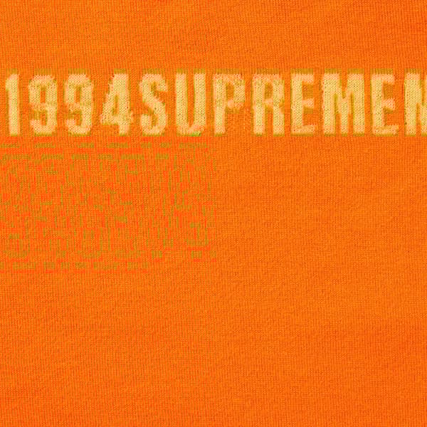 Supreme Intarsia Stripe L/S Top - Orange (front)