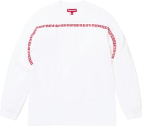 Supreme Intarsia Stripe L/S Top White