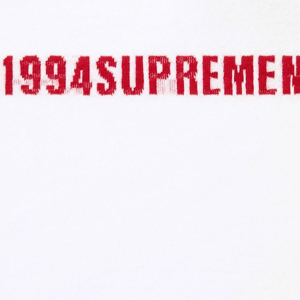 Supreme Intarsia Stripe L/S Top - White (front)